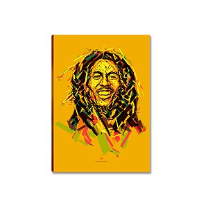 Placa MDF Música Bob Marley Arte Colorida Parede A4