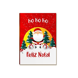 Placa MDF Decorativa Natal Papai Noel Presentes Parede A4