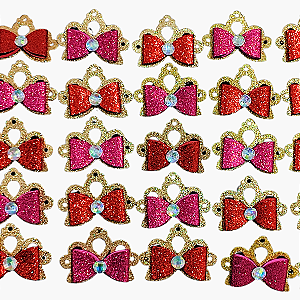 Kit 40 Laço Coroa Glamour Cão – Acessório Banho e Tosa