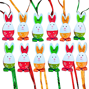 Kit 10 Gravatas Pet Páscoa Coelho Banho Tosa