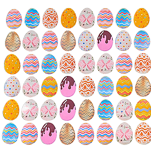 Kit 50 Adesivo Ovo Páscoa Super Cola Pronto Uso Pet