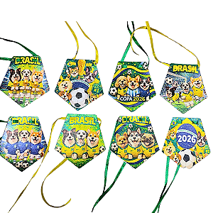 Kit 40 Colarinho Pet Shop Copa do Mundo 2026 Sublimado