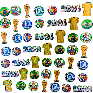 Kit 200 Adesivo Holográfico Copa Pet Shop - Supercola