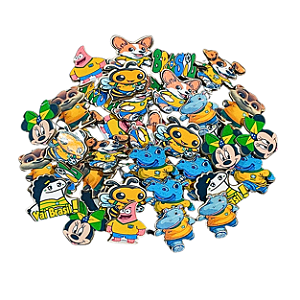 Kit 300 Adesivo Copa Do Mundo - Pet Shop Banho E Tosa