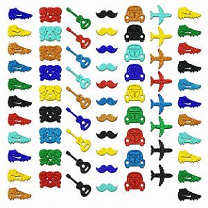 100 Adesivos Cão Macho - Banho Tosa Pet Shop Coleção