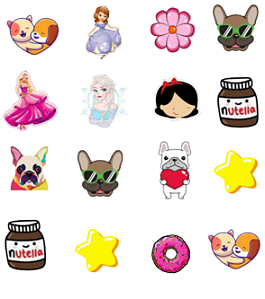 180 Adesivos Pet Piercing Fêmea A2 - Cão Banho Tosa Pet Shop