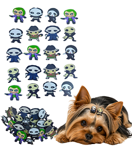200 Adesivos EVA Ícones Halloween Pet Shop Cão Banho e Tosa