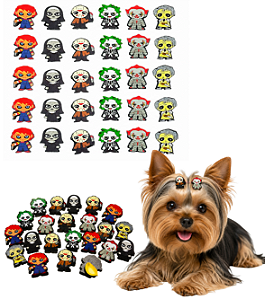 100 Adesivos EVA Medo Halloween Pet Shop Cão Banho e Tosa