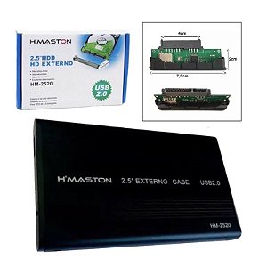 Case Para HD Externo 2.5HDD Hmaston