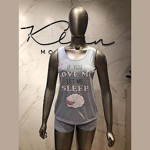 441 - Pijama de shorts com regata em malha