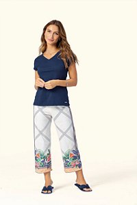16400006 - Pijama capri com manga curta