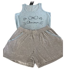 365 - Pijama shortdoll com regata - Amour