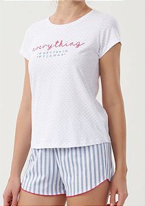 12362 - Pijama Shorts com manga curta 100% algodão