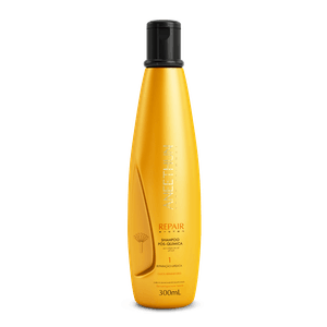 Shampoo Repair SYSTEM Nutrição Progressiva dos Danos 300ml Aneethum com fórmula enriquecedora a base de óleos reparadores