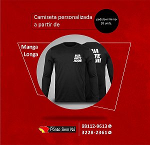 CAMISA MANGA LONGA COM PINTURA