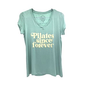 T-shirt PILATES SINCE FOREVER - Verde Aqua