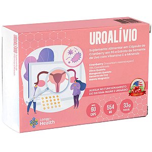 Uroalívio 60 Capsulas Para Infecção Urinaria