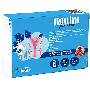 Uroalívio For Men 60 Capsulas Para Infecção Urinaria