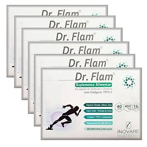 Dr Flam 40 Capsulas - 6 Unidades Para Dores Articulares