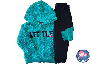 Conjunto Menino Kyly: Casaco Little Car + Calça em Moletom