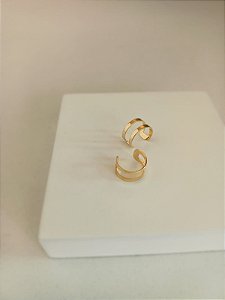 Piercing de pressão liso 2 voltas (semijoia banhada a ouro 18k)