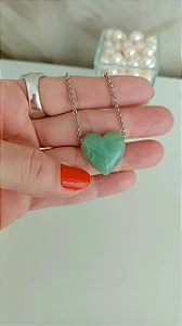 Colar coraçãozinho - COL1239 (MENTA)