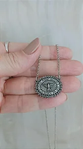 Colar com medalha do Divino Espírito Santo - COL1053
