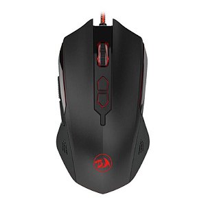 MOUSE GAMER REDRAGON INQUISITOR 2, 6 BOTÕES LED VERMELHO 7200DPI PRETO, M716A