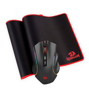 KIT GAMER REDRAGON MOUSE/ MOUSEPAD/ M607-BA