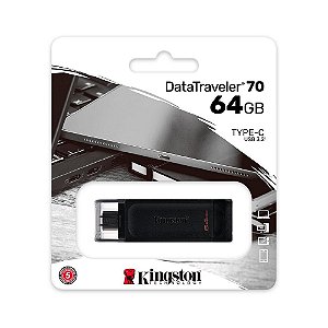 PEN DRIVE KINGSTON DATA TRAVELER DT70 64GB USB-C 3.2