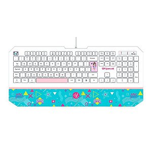 TECLADO GAMER REDRAGON LULUCA, BRANCO, L502