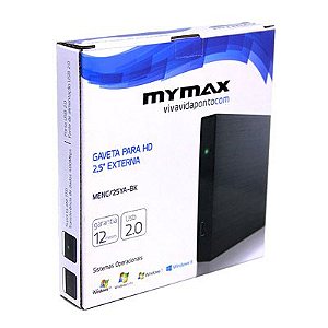 GAVETA HD CASE EXTERNO 2.5 USB 2.0 - PRETO(MENC/U25YA-BK)