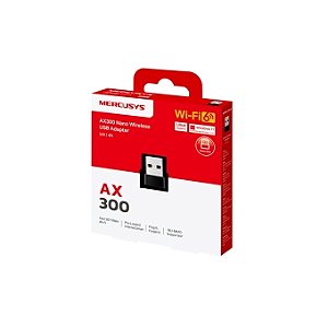 Adaptador Mercusys Nano USB MA14N-EU AX300, Wi-Fi 6 MA14N-EU