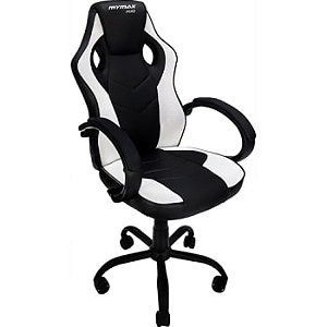 CADEIRA GAMER MX0 GIRATORIA PRETO/BRANCO(MGCH-MX0/WH)