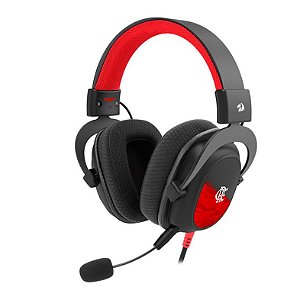 Headset Gamer Redragon Flamengo Vulture, Drivers 53mm, Preto e Vermelho, FL530