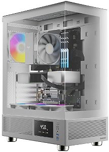GABINETE GAMER GAMDIAS ATLAS E1WH BRANCO COM 3 FAN