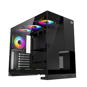 Gabinete Gamer Redragon Eternal, Mid-Tower, Lateral de Vidro, Preto, CA-612B