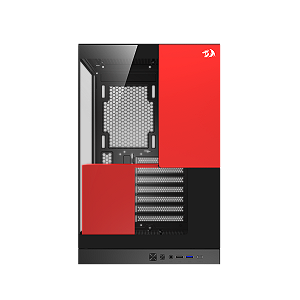 Gabinete Gamer Redragon Eternal, Mid-Tower, Lateral de Vidro, Preto e Vermelho, CA-612BR