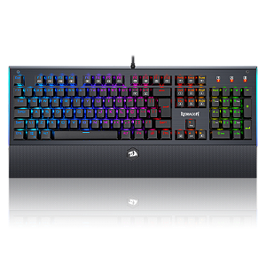 Teclado Mecanico Gamer Redragon Aryaman V2, RGB, Switch Blue, Preto, K569RGB-PT-BLUE-V2