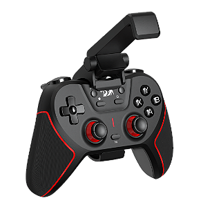 CONTROLE GAMER REDRAGON SEMPITEN PRETOUSB TIPO-C, USB 2.4GHz e Bluetooth G712