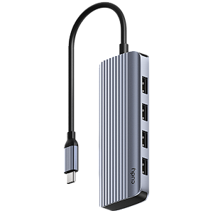 Hub Adaptador 6 em 1 Cudy UH500, Tipo-C para HDMI 1.4+USB 3.2+USB Tipo-C