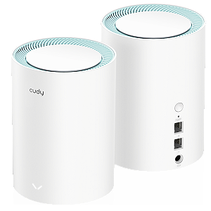 Sistema Mesh AC1200 Cudy M1300 2.0 pacote com duas unidades MODELO M1300