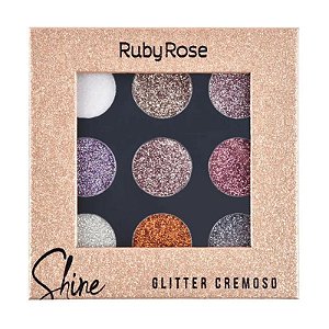 Paleta De Glitter Cremoso Shine - Ruby Rose