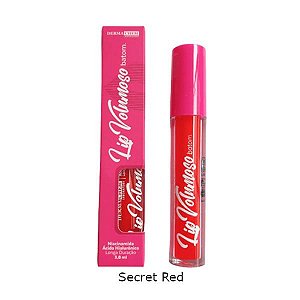 Batom Lip Volumoso Cor Secret Red - Dermachem