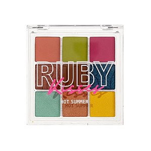 Paleta De Sombras 9 Cores Hot Summer - Ruby Kisses (Val 05/26)