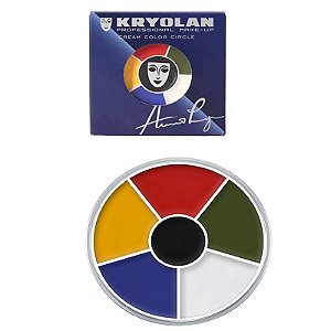 Paleta 6 Cores Multicolor Supracolor Cream Circle - Kryolan Val 12/27