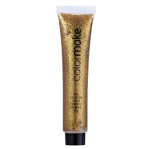 Gel Glitter Ouro Bisnaga Para Corpo E Cabelo 30G - Colormake