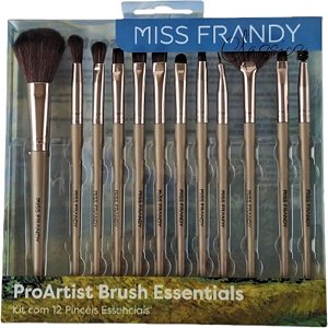 Kit 12 Pinceis Essenciais - Miss Frandy