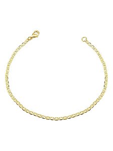 Pulseira Elo Piastrine Banho de Ouro 18K