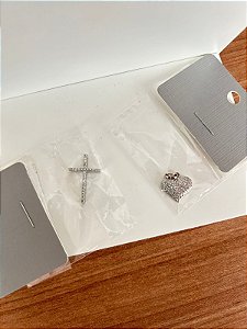 Pingente Cravejado Ródio para Colar
